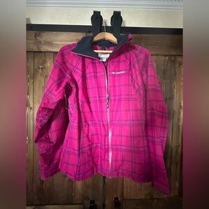 Columbia Fuchsia Plaid Outerwear